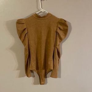 Julie’s Ivy and Leo mocha bodysuit